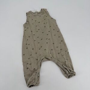 Rylee + Cru Palm Tree Romper Jumper One Piece Overalls 3 6 months